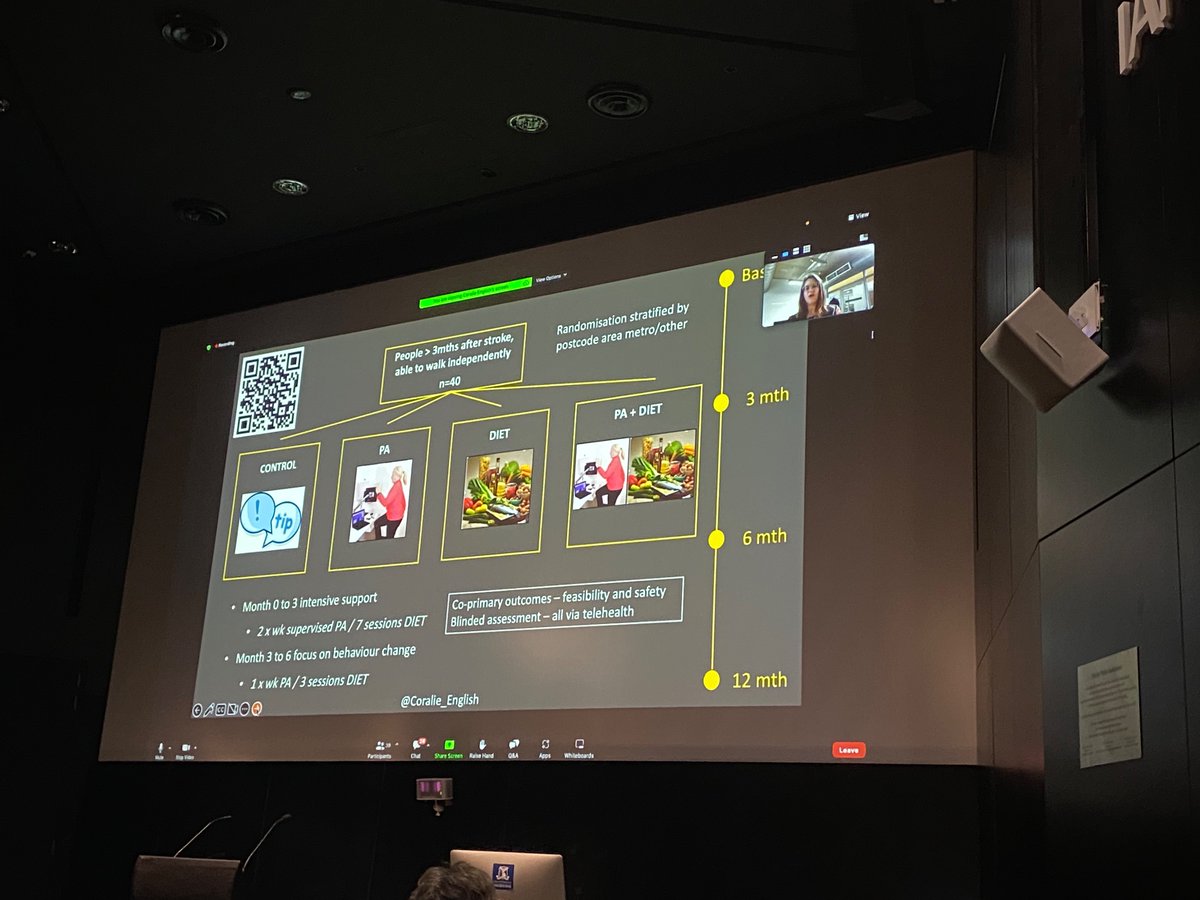 StrokeData's tweet photo. Final session of #StrokeQuality2022. 

What a fantastic display of novel #telehealth and #rehabilitation interventions developed through #codesign to improve recovery after stroke 🧠 

@AVERTtrial @ReCAPS_Trial @aphasiacre @Coralie_English https://t.co/zx8vzgPV7E