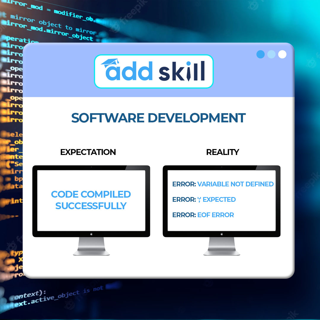 add_skill's tweet image. Errors that take a lot of time to get fixed 🙄
.
.
.
#addskill #CodingClassroom #codingisforeveryone #java #reactjs #codenewbies #learncoding #programming #codingisfun #coding #fullstackdeveloper #frontenddeveloper #backenddeveloper #developer #developerlife #techcareer #coder