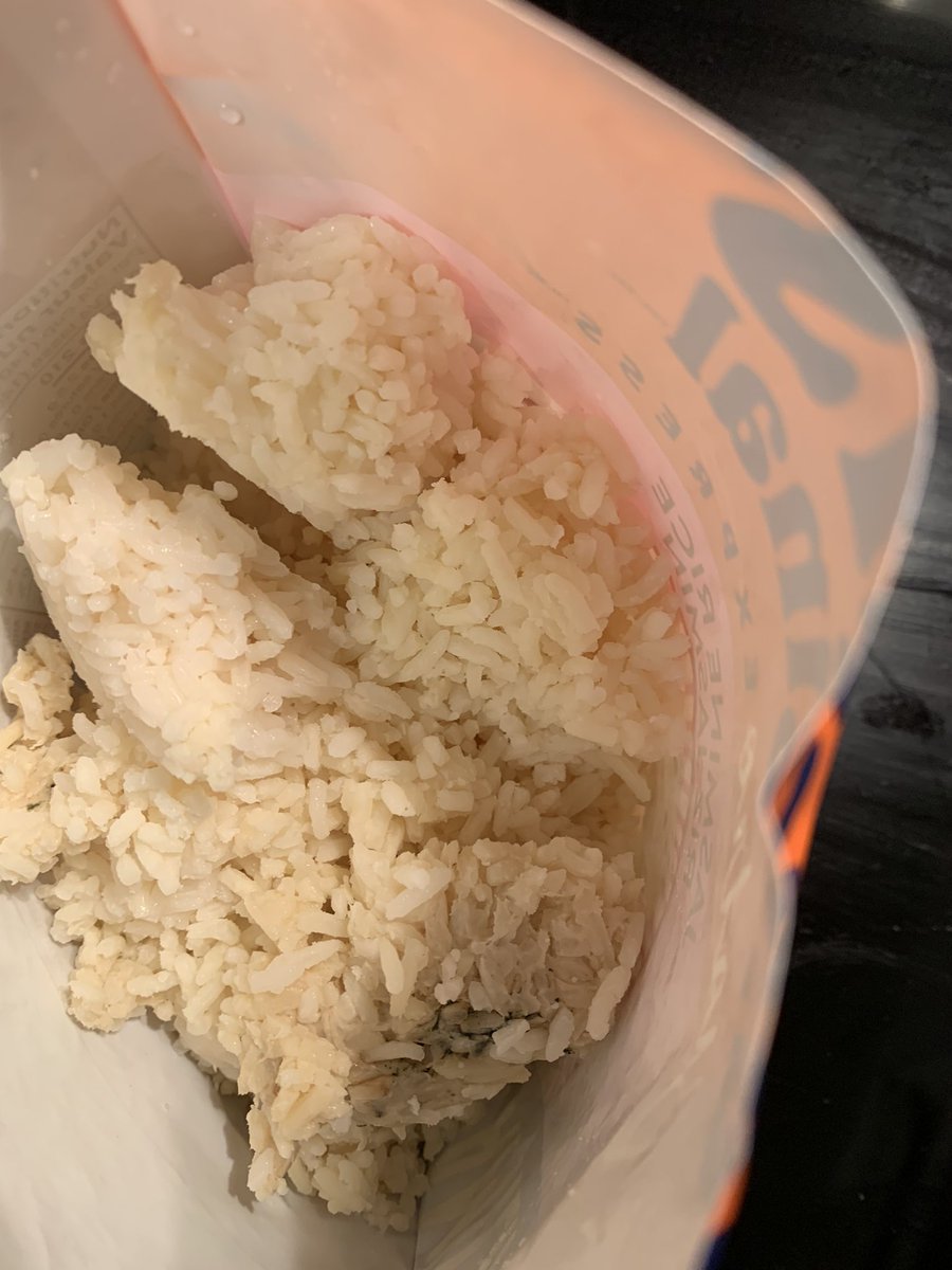 PeteNagy's tweet photo. Not sure I’ll be buying @BensOriginal Bistro express again. Twice in two weeks opened up a bad batch. Strong chemical smell and what looks like mouldy rice. Got this from @LongosMarkets . Yuck! https://t.co/eqQvtAuAoA