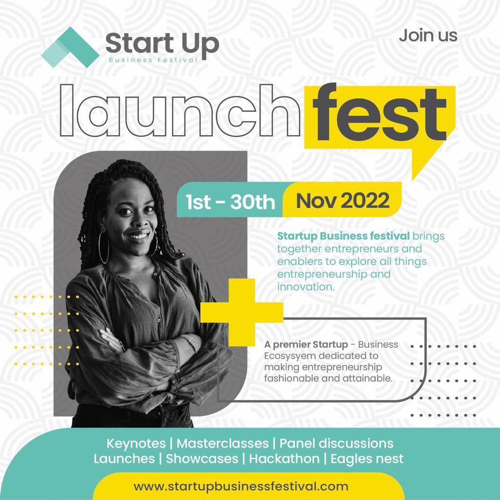 StartUpBizFest's tweet photo. The biggest premier startup ecosystem presents you #LaunchFest
Join us as we will be celebrating the whole month of November.
Be part of the ecosystem
Apply here: https://t.co/E9WBMymO5D https://t.co/YE8DNKhJpt