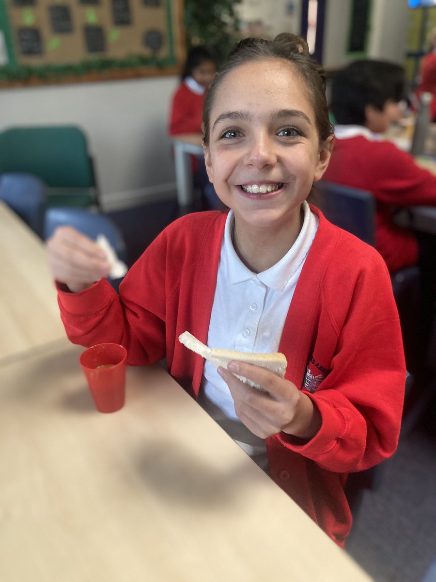 Some happy Year 6s enjoying their World War 2 inspired soup. <a href="/monksabbey/">Monks Abbey</a> #DT #cooking