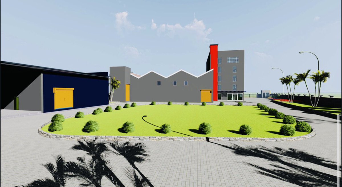 maykop_cic's tweet photo. Factory landscape Design @maykop_cic @MaykopKigali #maykopDesignStudio #Architecture #Construction #interiordesign https://t.co/Y5Y1XB3N5v