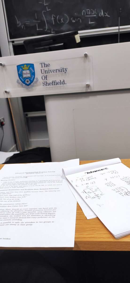 Yesterday I had a mathematical pleasure!  Being among colleagues and students who study mathematics for fun is incredible!