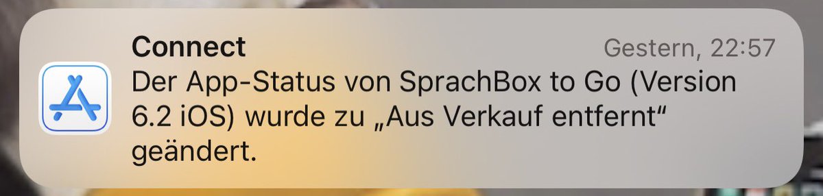 SprachBox_App's tweet image. Und gestern wurde - 1218 Tage nach dem letzten Update - auch die #iOS Version der @SprachBox_App von @Apple aus dem @AppStore entfernt.

Es gäbe viele tolle neue #iOS Features einzubauen, aber ich muss meine rare Freizeit leider priorisieren und gilt #voicefirst