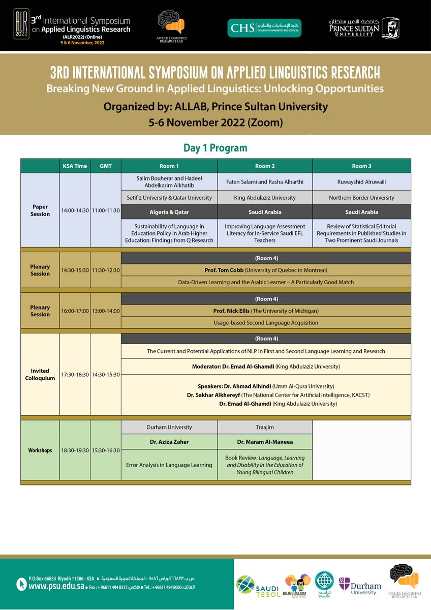 LCRL_PSU's tweet photo. Registration is now open for ALR2022: 

Day 1
Room 1
https://t.co/0ZSBr4IQjg

Room2 
https://t.co/tDHYepLYOQ

Room 3 
https://t.co/ibBqXCn5Bn

Room 4 
https://t.co/gfmzjaKbVf https://t.co/wwVnzHEH9a