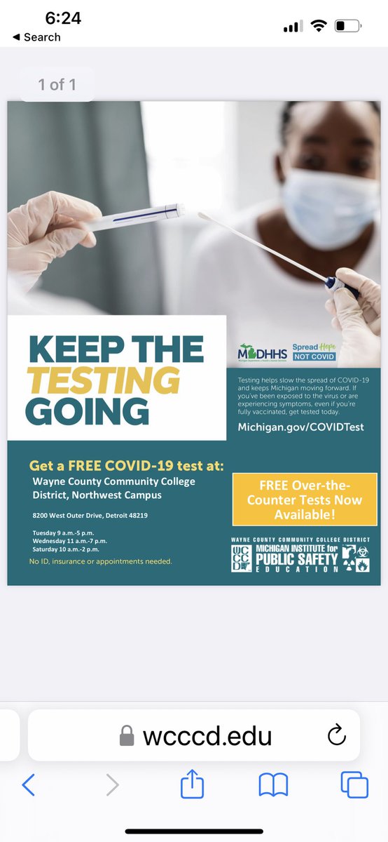 Akua357's tweet photo. If you have tested positive you may qualify for anti-viral treatment at this MDDHS test site location @ WCCCD! https://t.co/2PnJ4XlOeK
