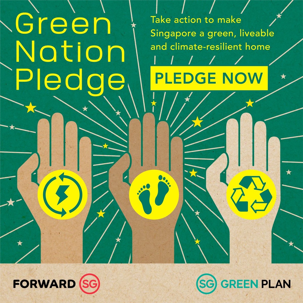 Tell us how you will help make Singapore a green, liveable and climate-resilient home! Submit your Green Nation Pledge at go.gov.sg/greennationple…!  #GreenNationPledgeSG #ForwardSG #SGGreenPlan
