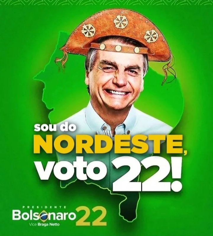 Marcelomelop's tweet photo. @jairbolsonaro NORDESTE É BOLSONARO https://t.co/QdsKOO6sgE