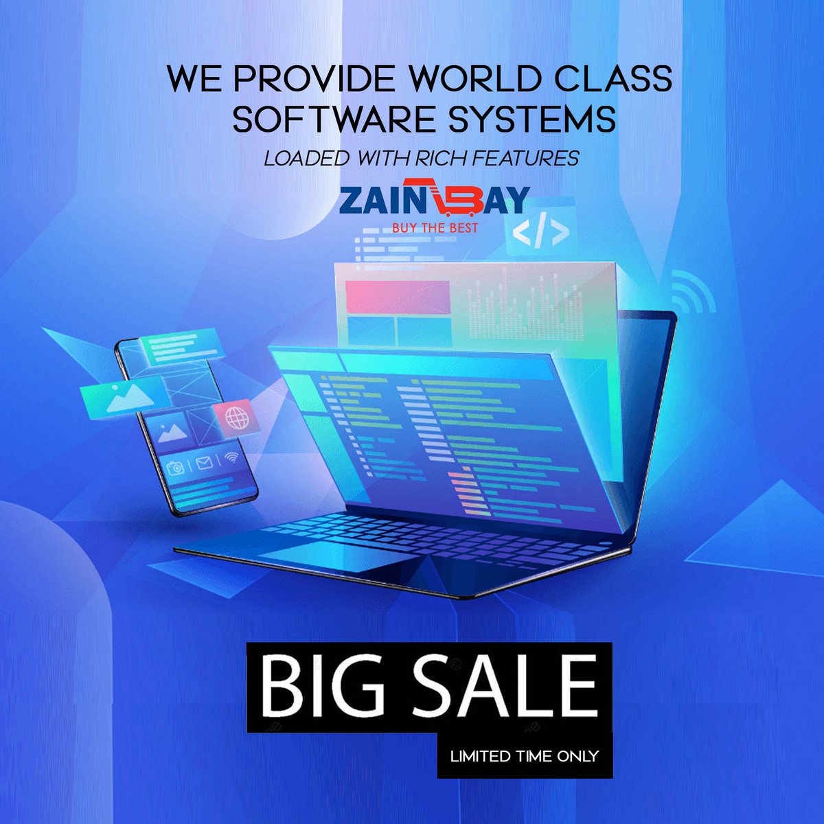 DigitalZainbay's tweet photo. There is a constant need for New systems &amp; New Softwares. Buy your new Software System with ZainBay having exciting Offers &amp; much more.

#zainbay #onlineshopping #software #shopping #ecommerce #MSOffice #securitysoftware #operatingsoftware #idcardsoftware #businesssoftware #offer https://t.co/fu7b9tElj8
