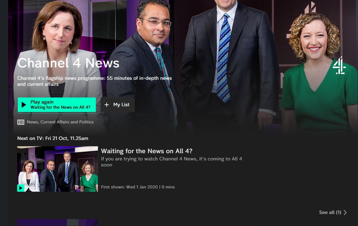 Ok I am getting heartily sick of this now. Can anybody offer any advice. I work shifts in the #NHS and rely on catchup for everything. I keep getting this crap from .@All4 Is there another way to watch .@Channel4News as .@All4 aint up to the job. .@Channel4 .@4Viewers