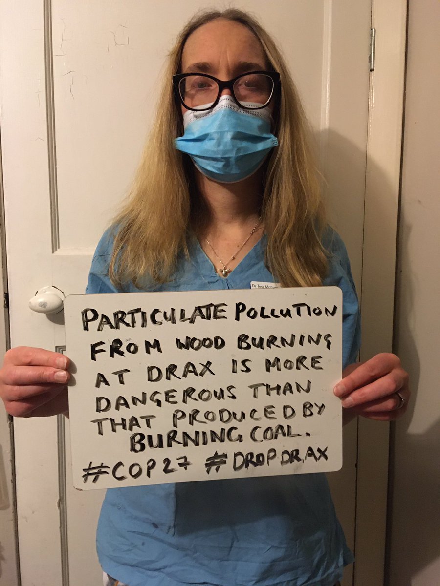 tesselliott's tweet photo. Burning wood for energy is at least as emissive as burning coal and due to tiny particulate pollution can have worse effects on health .We call on #COP27 to stop the #BiomassDelusion and fix flawed carbon accounting to show these emissions where and when they occur. https://t.co/ZnaKdQbHip