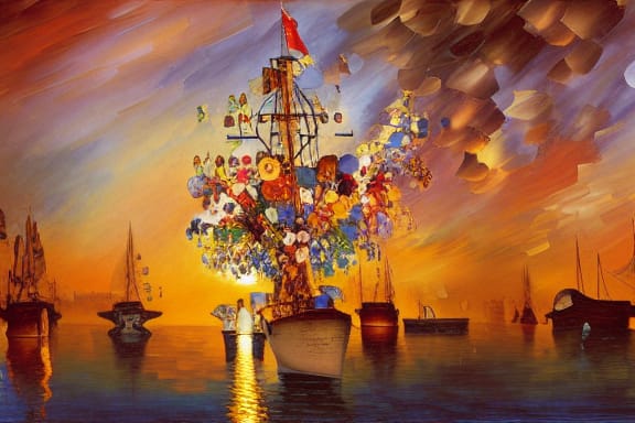AngeyEncio's tweet photo. "Kandinsky Guido Borelli Greg Rutkowski Leonid Afremov Guido Borelli Caspar David Friedrich Dan Witz Jordan Grimmer Claude Monet Josephine Wa..." - made with @NightCafeStudio 

https://t.co/4PdvWopjGG

#aiart #nightcafe #digitalart https://t.co/hZj7OOEK8c