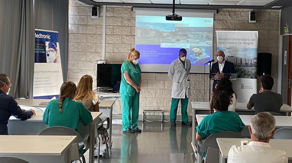 navinmohanani's tweet photo. ¡Éxito absoluto de la primera edición del curso #medtronic  de Cirugía Experimental que estamos realizando en la Unidad de Investigación del Dr. Negrín!
#formacioncontinua #ServicioCanariodeSalud #HUGCDN #medtronic #Cirugiaexperimental https://t.co/qnzG9zTzDr