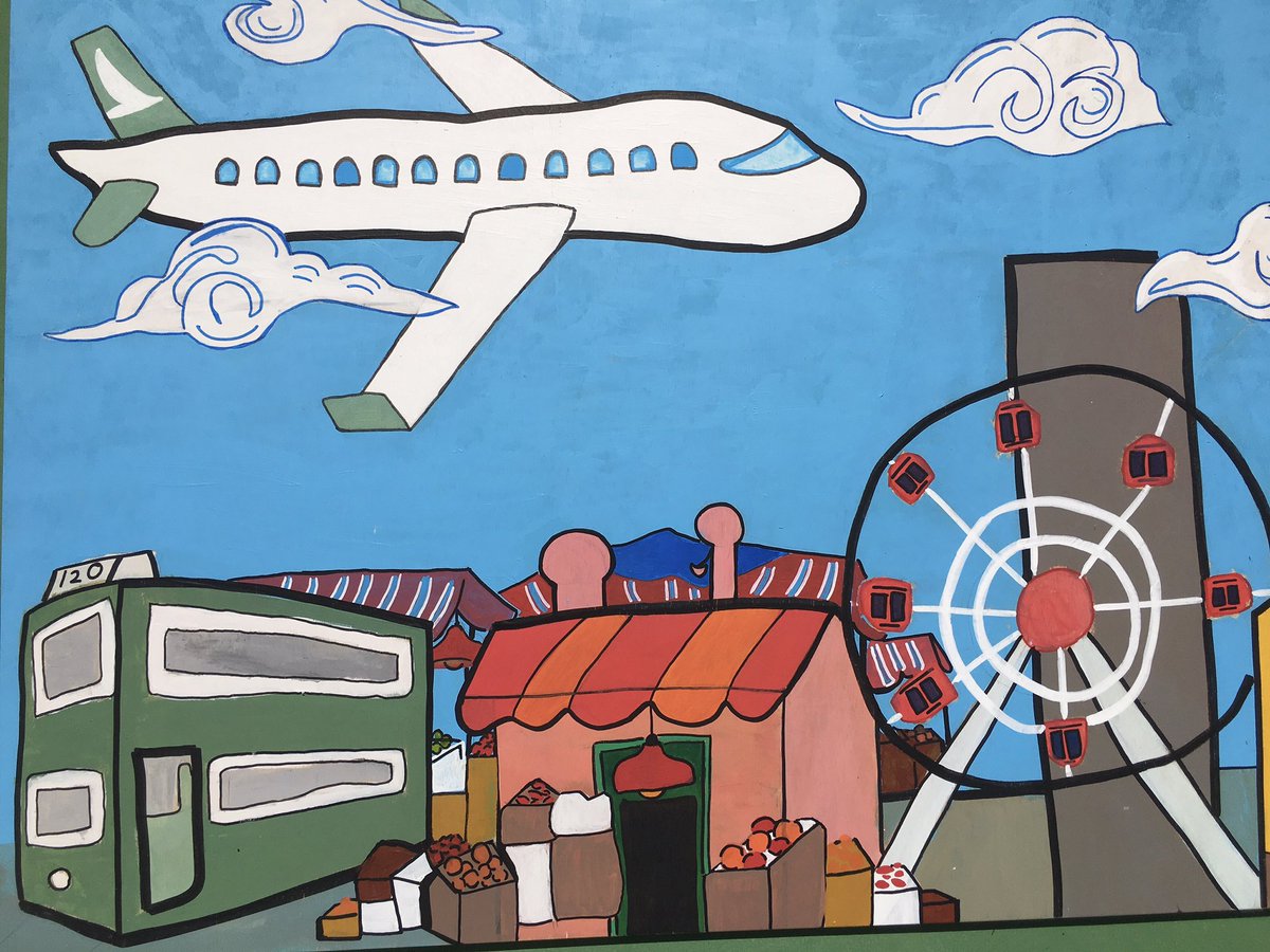 EmilyHillVAEd's tweet photo. Discovery Week this year allowed us 3 days to create this epic mural to be installed on a external wall. The whole design was student generated and painted collaboratively. I cannot wait to see it installed later in the year! #arteducation #hongkong #mural https://t.co/Q4EAABNp9E
