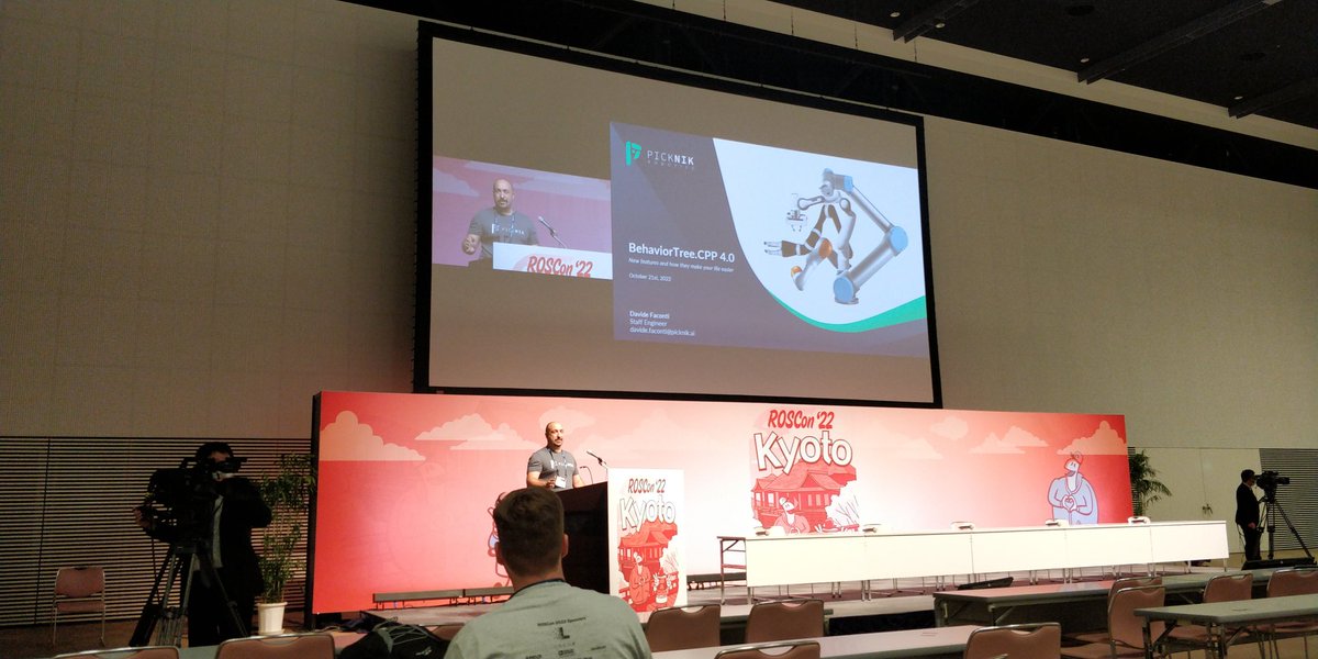 Francisco Martín 🇪🇺 (@fmrico) on Twitter photo Now <a href="/facontidavide/">Davide Faconti</a> The Great is starting his talk about Behavior Trees 4.0 at #ROSCon2022 👏 Now <a href="/facontidavide/">Davide Faconti</a> The Great is starting his talk about Behavior Trees 4.0 at #ROSCon2022 👏