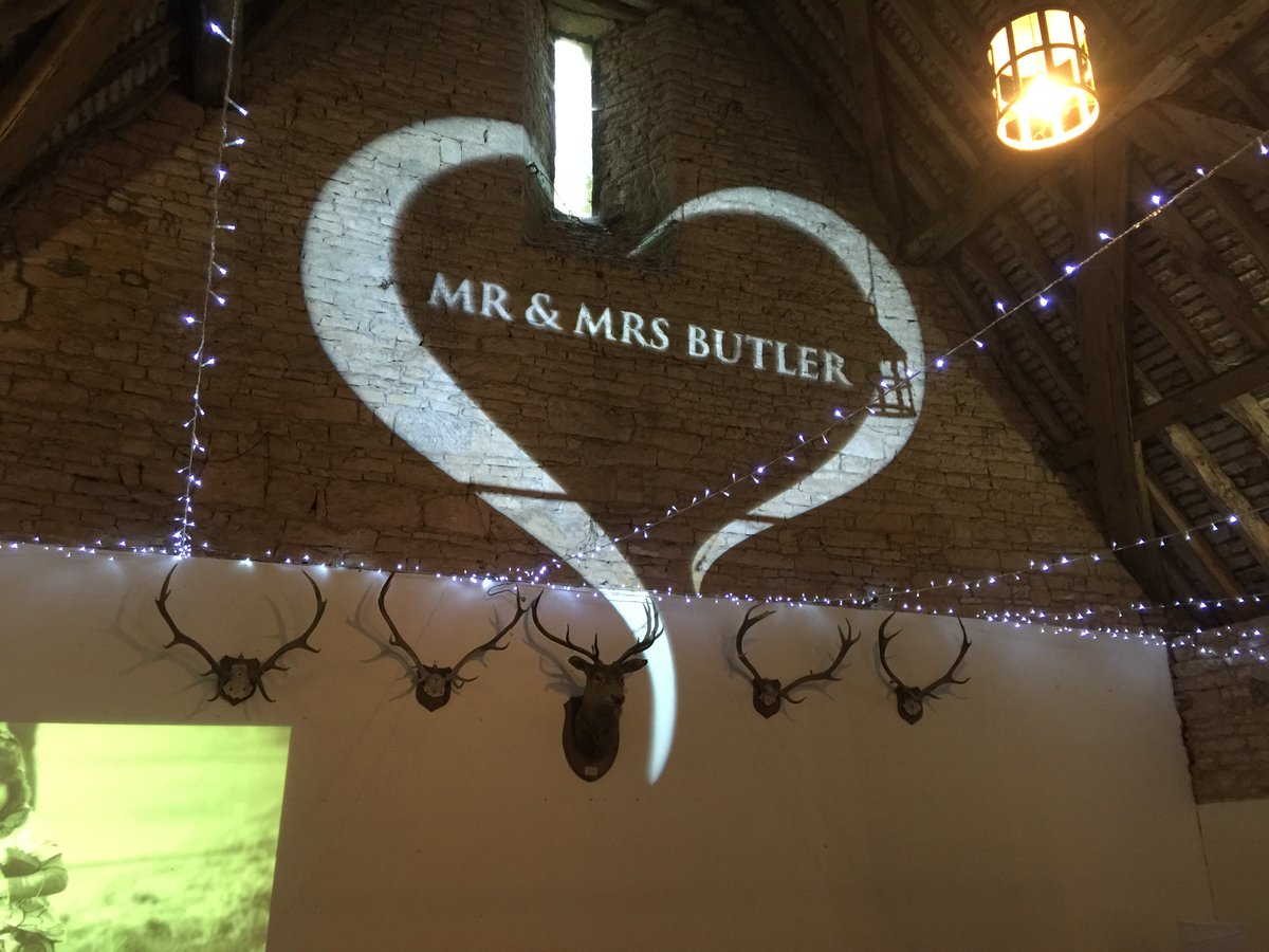 greenclawsent's tweet photo. Did you know ..... we can project your name in lights? We get custom gobos (little stencils that goes inside a light) created and we can adjust the colour and location of the design around the room! #weddinglighting #weddingideas # https://t.co/ZerQkSyLq0