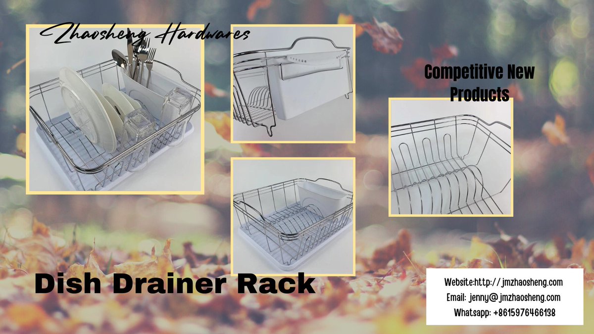 JiangmenCo's tweet photo. We have been consistently upgrading technologies and developing new methods to discover more advantages of dish drainer rack.

Website:https://t.co/SKcrmaAG12
Email: jenny@jmzhaosheng.com
Whatsapp: +8615976466138

#wireproducts
#Dishracks
#kitchenware
#homedecore
#houseware https://t.co/T6jXtFpJPP