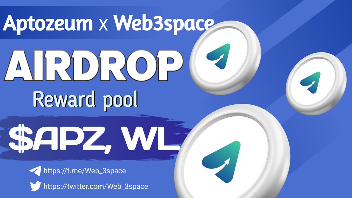 WEB3 Space (@web_3space) on Twitter photo 😉😉 Massive #fcfs #Giveaway
🤩🤩 Total Giveaway Pool -- Massive $APZ Token & 200WL
(Distribution : within 2 week after launch)
To Enter ⤵️
➡️ Follow @Aptozeum & <a href="/Web_3space/">WEB3 Space</a>
➡️ Like, RT & Tag 3 Friends
➡️ Finish Gleam : wn.nr/xVRMJg
3Days ⏰
#Aptos #AptosEcosytem 😉😉 Massive #fcfs #Giveaway
🤩🤩 Total Giveaway Pool -- Massive $APZ Token & 200WL
(Distribution : within 2 week after launch)
To Enter ⤵️
➡️ Follow @Aptozeum & <a href="/Web_3space/">WEB3 Space</a>
➡️ Like, RT & Tag 3 Friends
➡️ Finish Gleam : wn.nr/xVRMJg
3Days ⏰
#Aptos #AptosEcosytem
