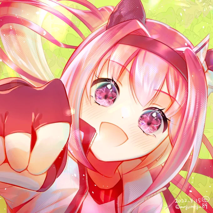 ビビッドなピンクも好きだけど、ちょっとすくんでたり、オレンジ入ったサーモンピンクも好き〜! #あなたのぴんく色の作品を見せてください 