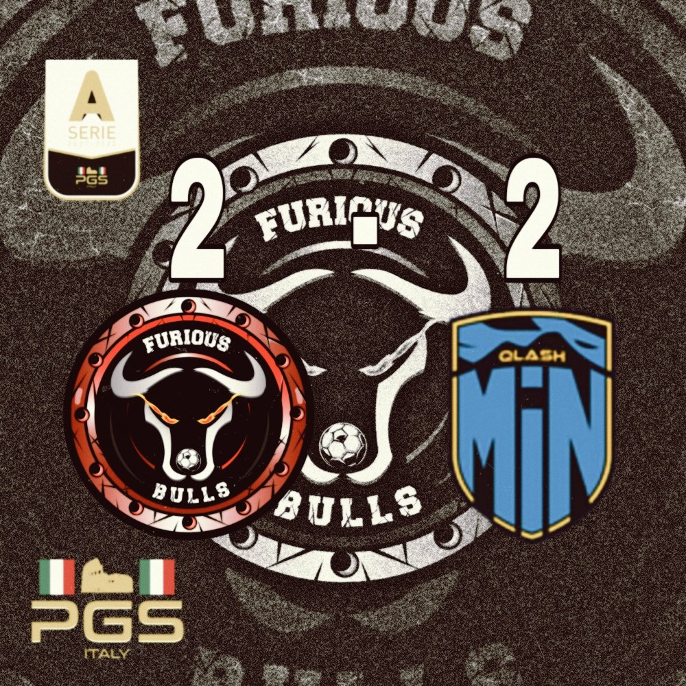 📌FULL MATCH

🏆<a href="/PGS_ITALY/">PGS ITALY</a> - #SerieA
1ª Giornata
⌚️23:20- 
Furious Bulls- @qlash_min
2🆚2

⚽️ @manina789
⚽️ @TonyAmbra
👟 <a href="/Ale18Mr/">MrAle_18</a>
👟 <a href="/NiccoloRF10/">NiccoloRF10</a>

#ToriFuriosi 🖤❤️

#ComeonFurious  #WeareBulls

<a href="/FuriousBulls/">Furious BuLLs</a> 🦬❤️🖤

#LetsGooooooo ⚽️⚽️

<a href="/pctransfermarkt/">🇮🇹 PRO CLUBS TRANSFERMARKT🔍</a>
@rumors_pro
<a href="/PGS_ITALY/">PGS ITALY</a>