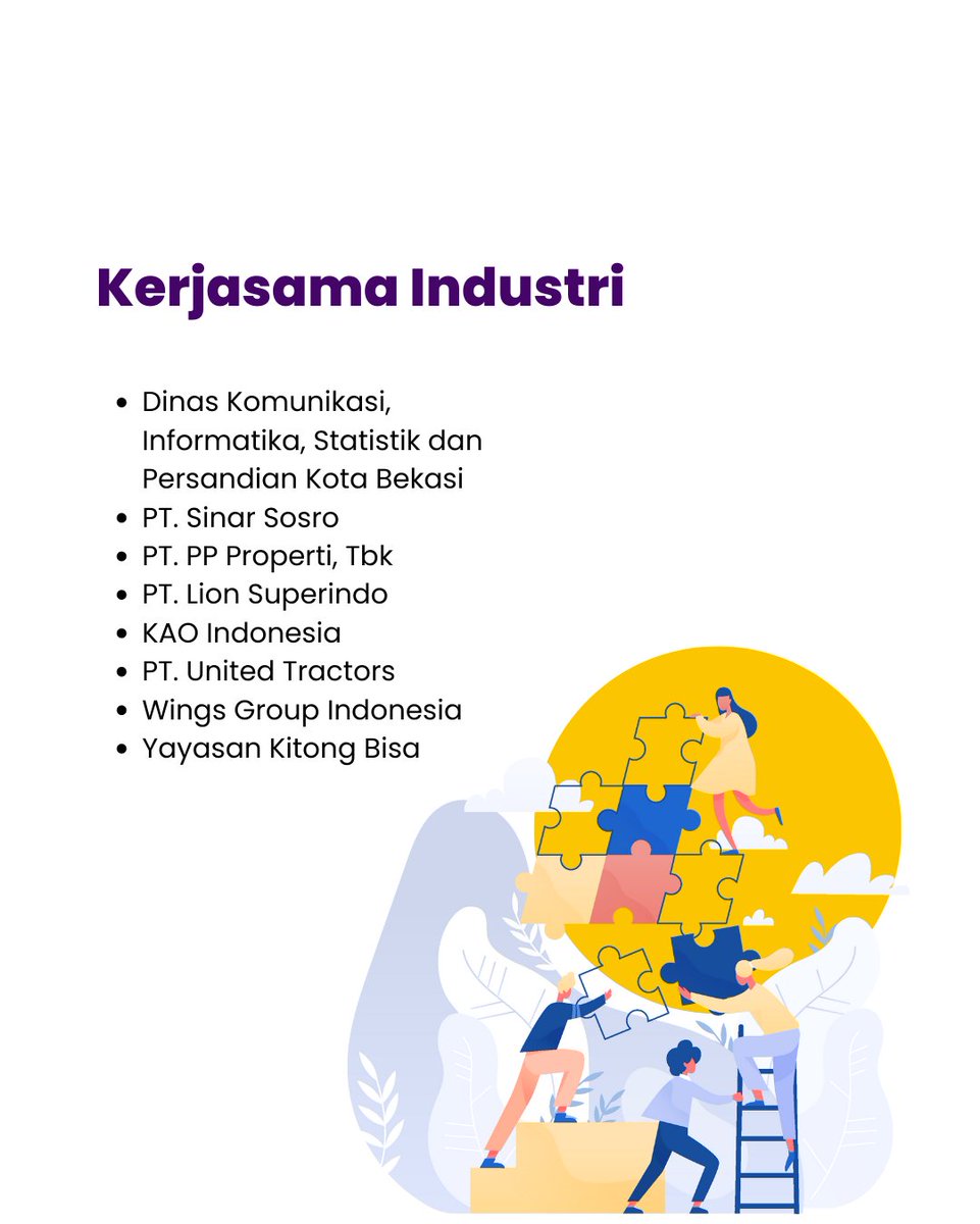 binusbekasi's tweet photo. Selain itu ya guys, program Creative Communication BINUS @ Bekasi juga bekerjasama dengan banyak industri di berbagai bidang lohh. https://t.co/1muRJ8asUv