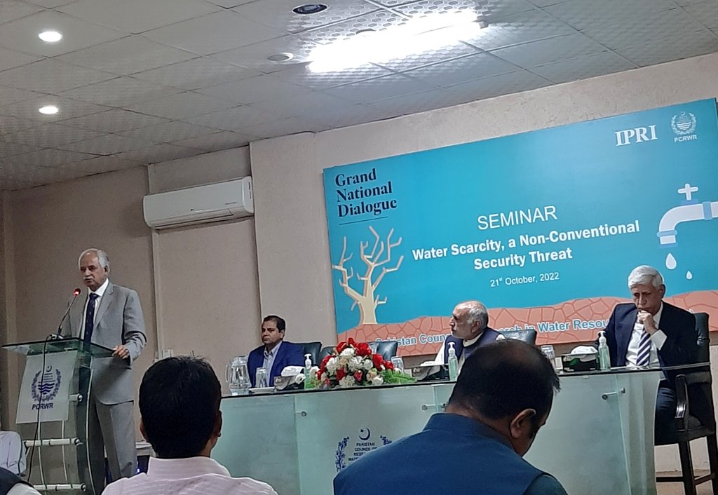 Pakistan has lost around 55 million acre ft water in 2022 floods, which translates into over USD 50b worth of water-related losses - Chairman <a href="/PCRWR3/">PCRWR</a> Dr. Muhammad Ashraf