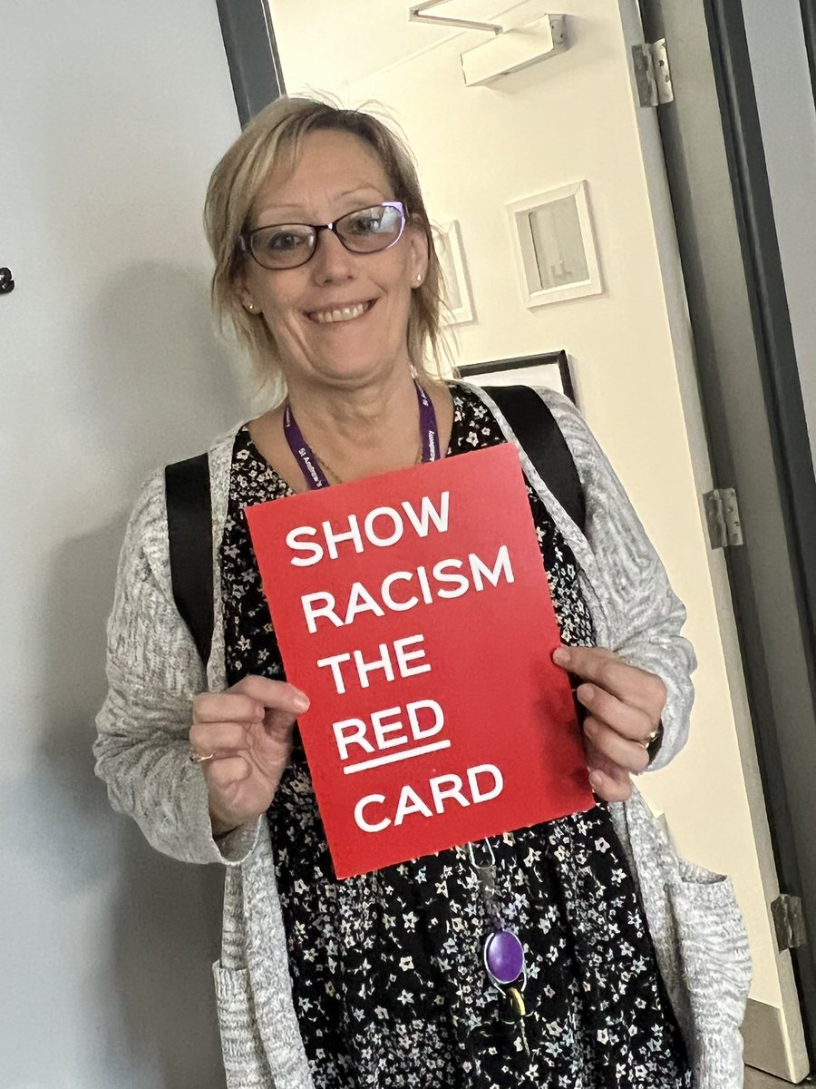 Friday October 21st - Wear Red Day 22 - We must be part of showing Racism the Red Card - there is no place for Racism at UNISON Derby City Branch #WRD22