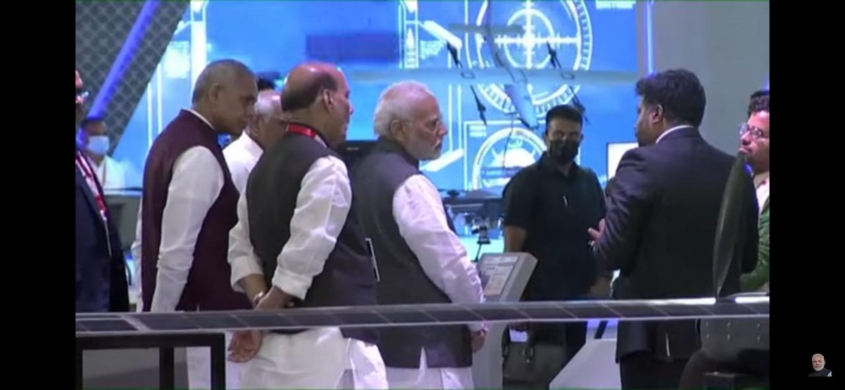 nasscomCoEIoT's tweet photo. We are thrilled to see our GrowX startup acceleration program member RadomeTech present their industrial #predictivehealth monitoring solution #ProHM+ to the Hon'ble Prime Minister Shri Narendra Modi ji, at #defexpo2022. https://t.co/qn5OhG5DBR