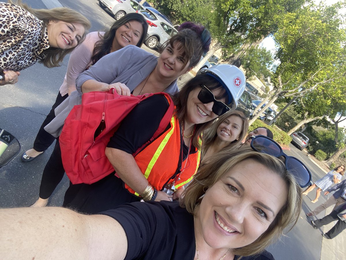 Safe and smiling during today’s #GreatCaliforniaShakeOut ! <a href="/SBCountySchools/">San Bernardino County Superintendent of Schools</a>