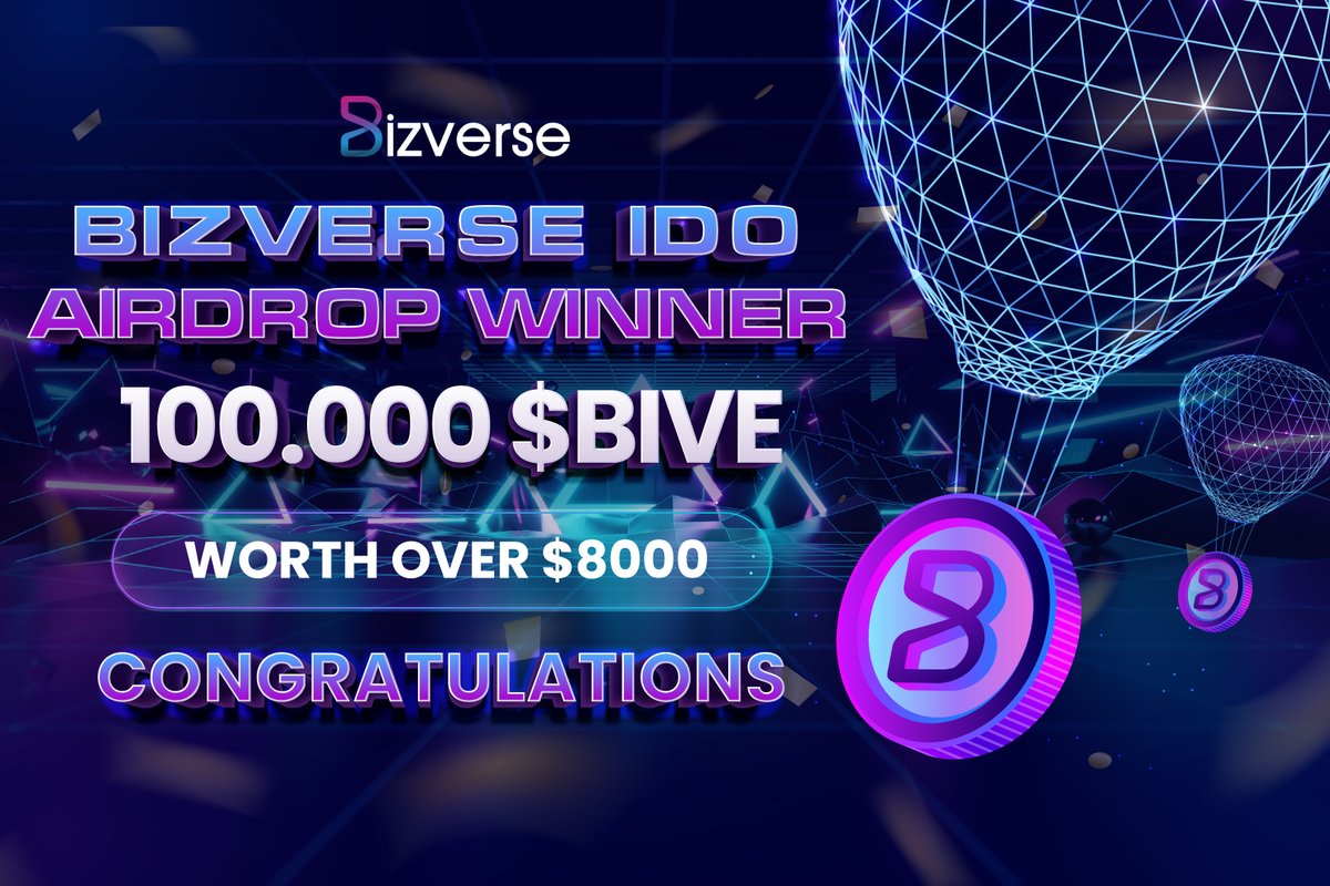 BizverseWorld's tweet photo. 🎁 BIZVERSE AIRDROP WINNERS ANNOUNCEMENT

Congratulations to everyone who took part in this airdrop campaign. 🎉

Here’s the list of winners 👉🏻 https://t.co/yweHtokCN9

🎁 Check your name to get the chance at the BIG REWARDS

#airdrop #event https://t.co/VDlerT33CD