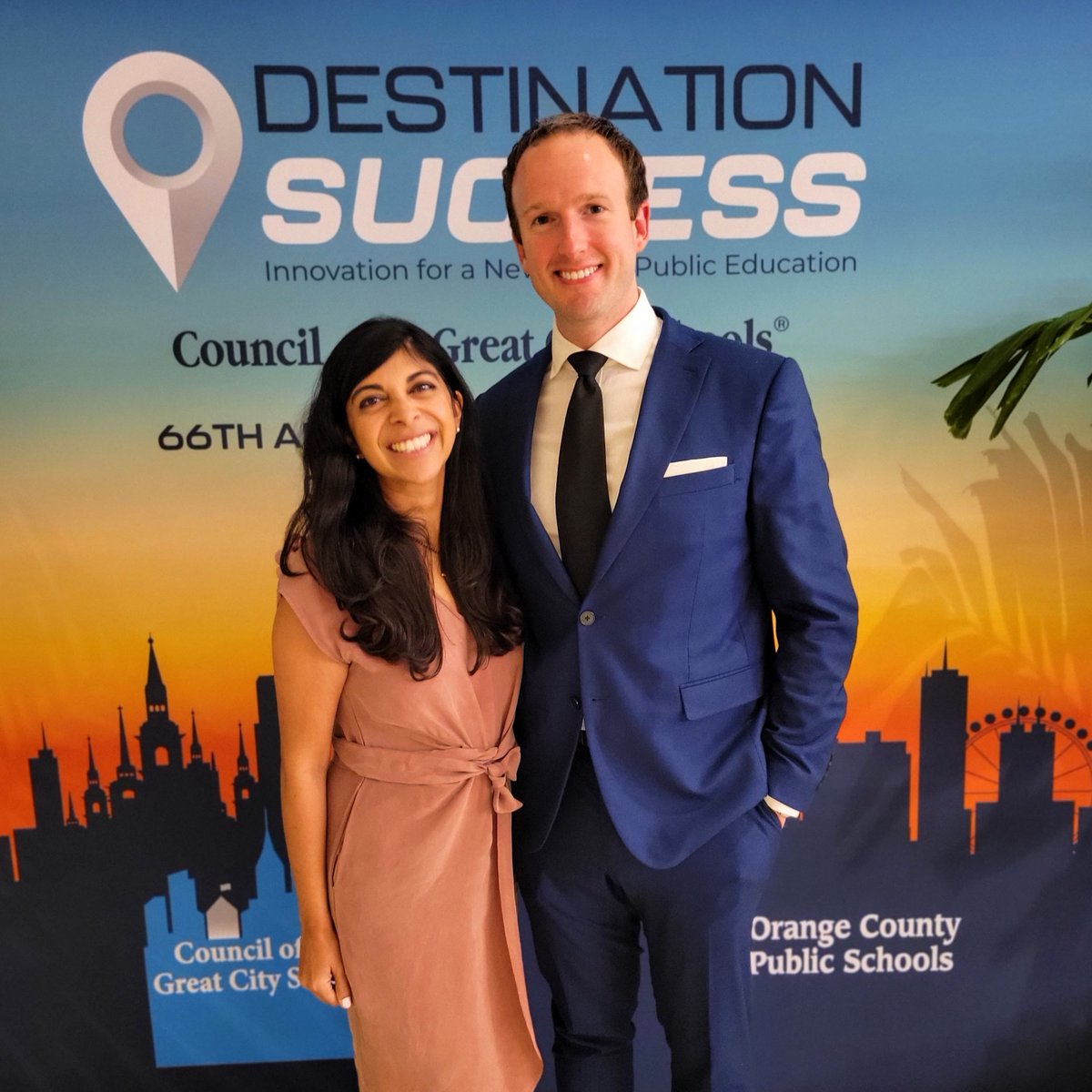 Having a blast with @Sonali_Avela and the @AvelaEducation team at @GreatCitySchls Conference in Orlando. Let's geek out on #education #equity and #enrollment reform! #CGCS22