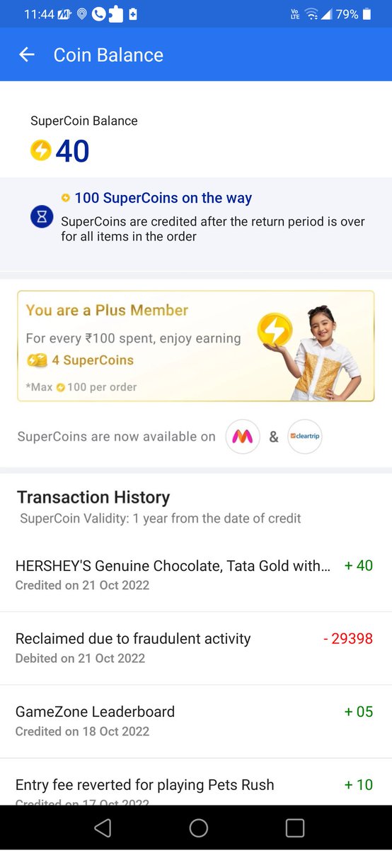 imAKSharma's tweet photo. @Flipkart @flipkartsupport #fraud #cheatflipkart # u guys have deducted more than 29000 supercoins from my account that i had accumulated over years by ordering and playing your bug filled games by staking the coins that i earned from ordering on flipkart. I want them back now. https://t.co/ertRy8VEqs