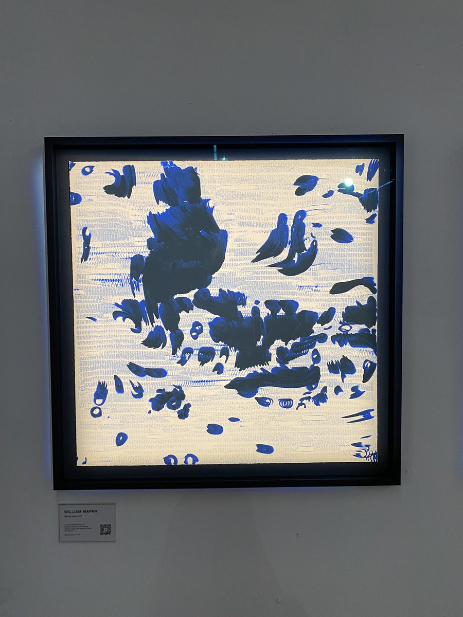 KenzaXYZ's tweet photo. I made it to @williamapan’s solo show yesterday! Very proud of my team at @weareunitlondon for putting such a wonderful exhibition together! 💙 ‘COMPUTE: Sinking Patterns’  continues until this Sunday and it’s happening  in Paris! https://t.co/69oMYGRT5x