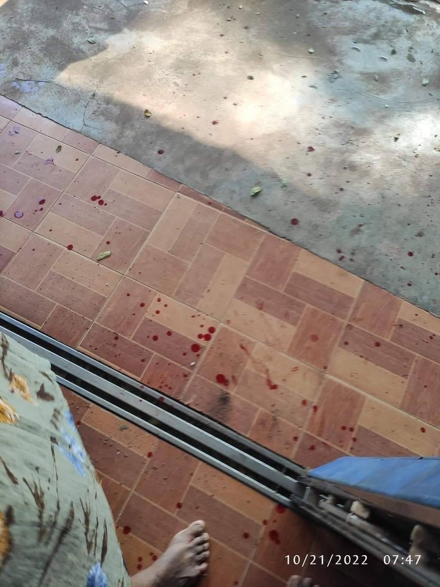 HURFOM's tweet photo. 1/4 Innocent local villagers were killed and injured and their homes destroyed in the armed clash between the joint troops of KNLA + PDF and the junta forces located in Kawkareik Township, Karen State, according to HURFOM reporters. On October 21, at 7 AM, fighting broke out... https://t.co/3q5KyDGVM5