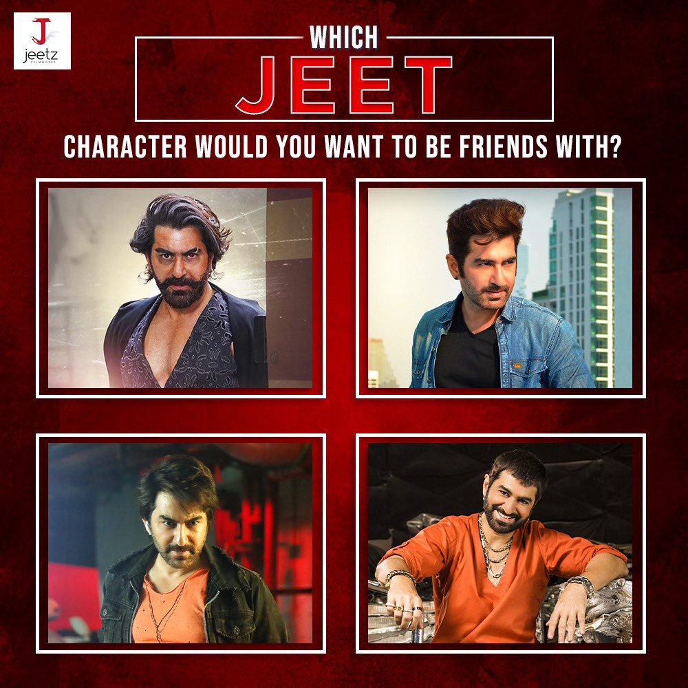 Which #Jeet character would you want to be friends with ?? Raavan | Surya | Aditya | Sultan #jeetzfilmworks