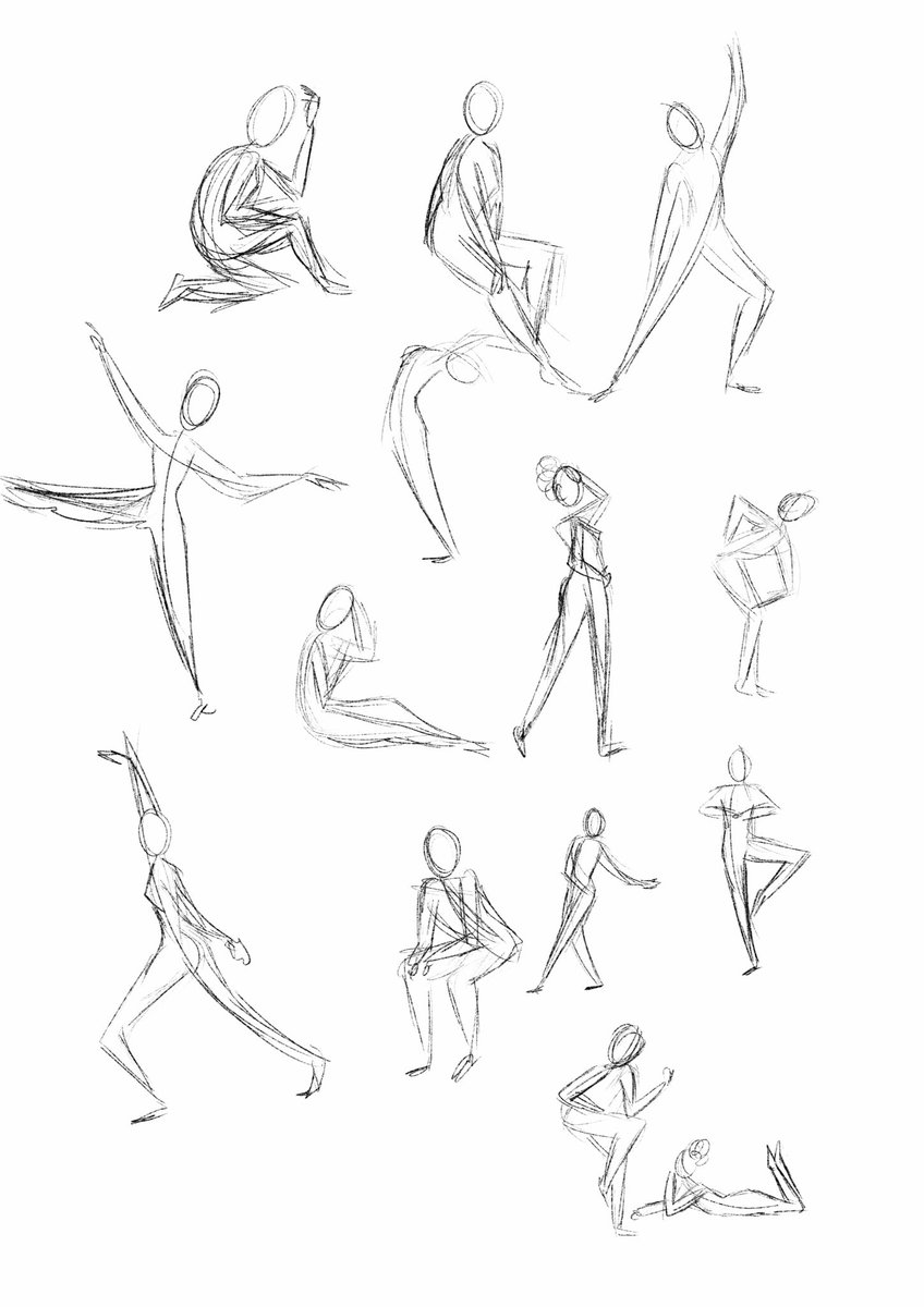 Some quick gestural sketches 