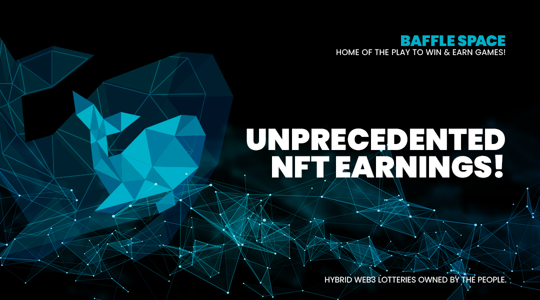 1/10 📢 Unprecedented NFT Earnings! 📢
#nft #crypto #web3 #blockchain #cryptocurrency #eth #win #winning #contest #game #winning #lottery #tickets #matic #polygon #BaffleSpaceGames #BaffleSpace #cryptolottery #nftutility