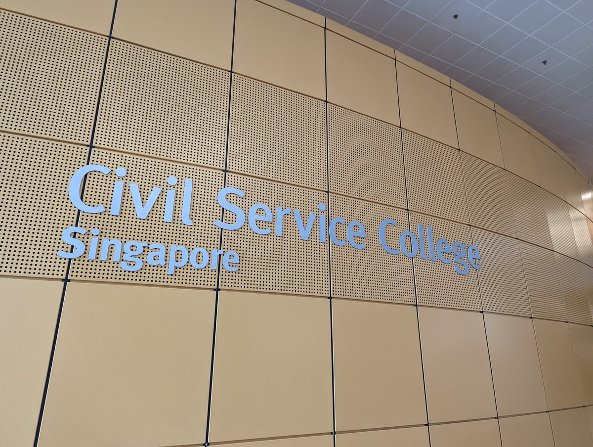 CalumAH's tweet photo. Kindly invited to share some learning from @UNDP on building a secure and trusted #cyber environment - at Singapore's #CivilServiceCollege this morning. Keen to hear from others working on these topics! https://t.co/CKK1OVKYds