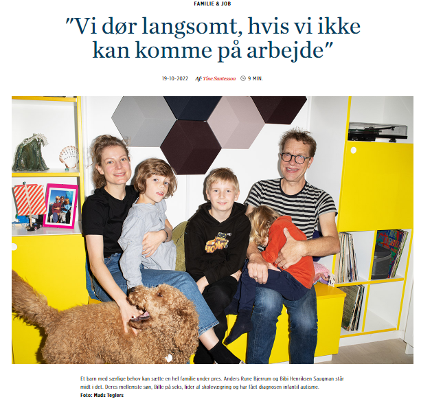 clildholdt's tweet photo. Nogle gange rammer livet bare!

Stærk artikel fra @djoefbladet om to familier, som har fået et barn med handicap. 

Om at få familien og livet til at fungere. Og hvor vigtigt det er, med en forstående og fleksibel arbejdsgiver. 
Anbefaling! 

https://t.co/mQBP1N5u5T https://t.co/Afd5kpwbS8