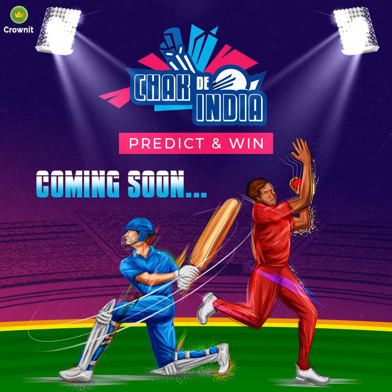 Get ready to play an exciting T20 World Cup Contest we have planned for you, win daily cash prizes, and much more! Bumper prize to be revealed soon! Chak De India!
#ChakDeIndia #teamindia #india #T20worldcup22 #crownit