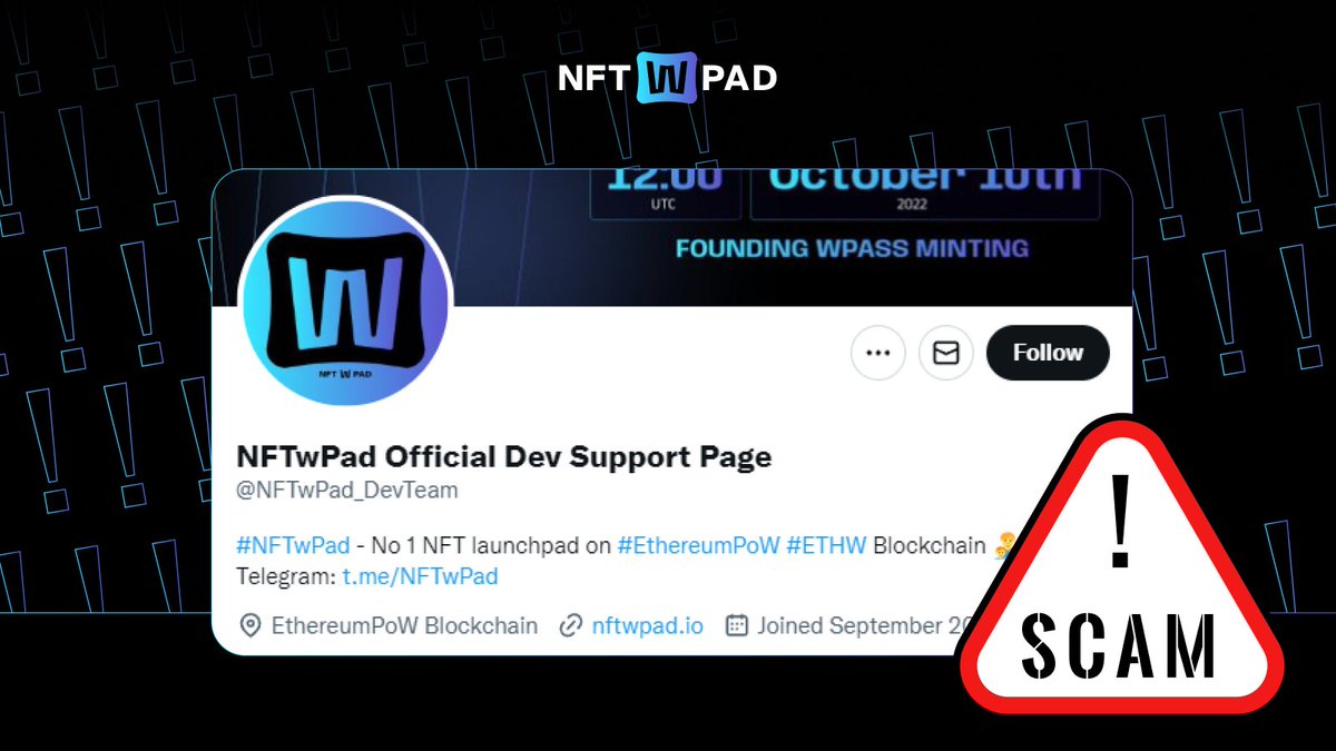 NFTwPad ♦️ ETHW tweet media