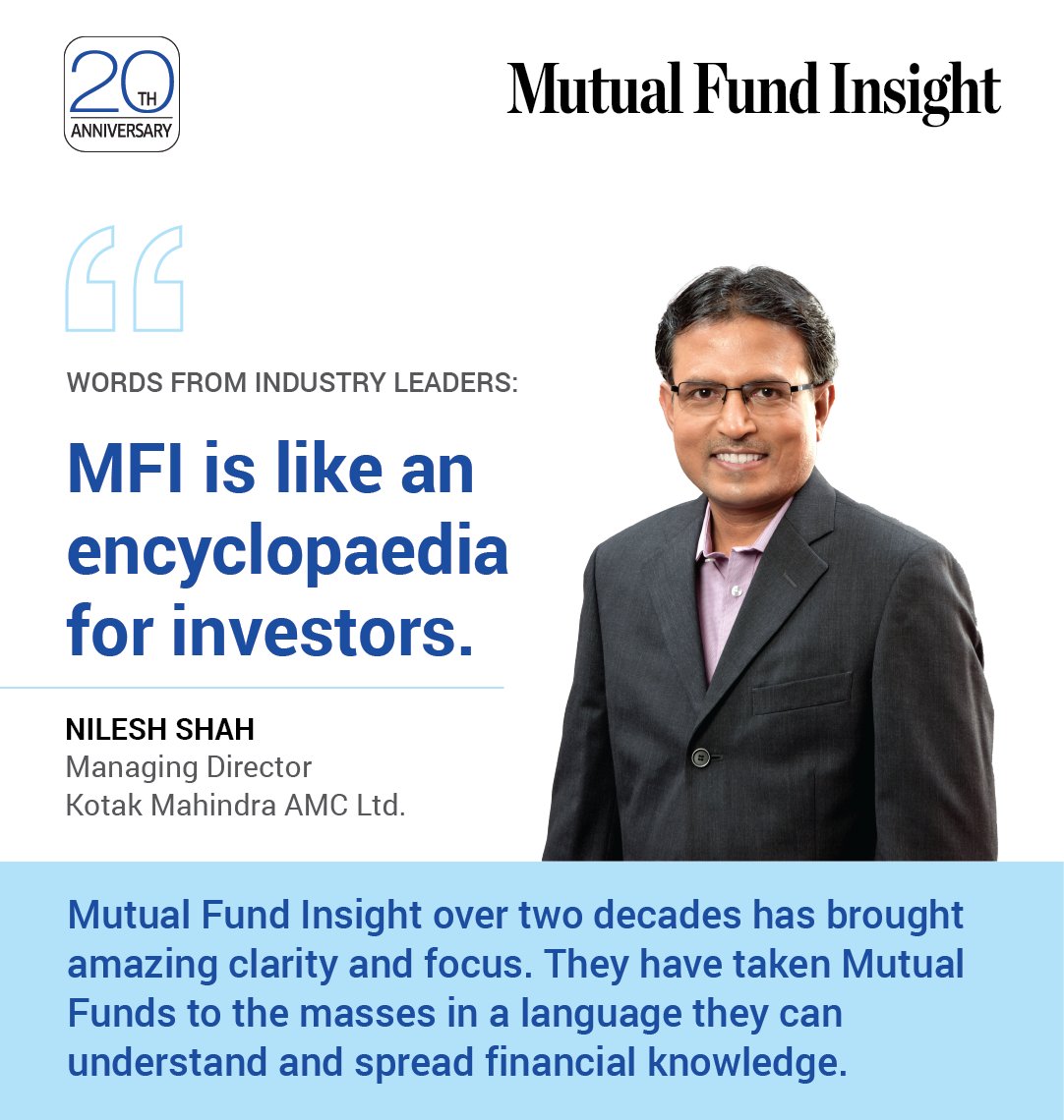 ValueResearch's tweet photo. Voice of the Industry!
Celebrating #20YearsOfMFI
Be a part of our next journey.
Get 1 Year Subscription at ₹1̷8̷0̷0̷ --> ₹299
(Once-In-20Years Discount)
Mutual Fund Insight --> https://t.co/CosS970qea https://t.co/wJybjj8cRc