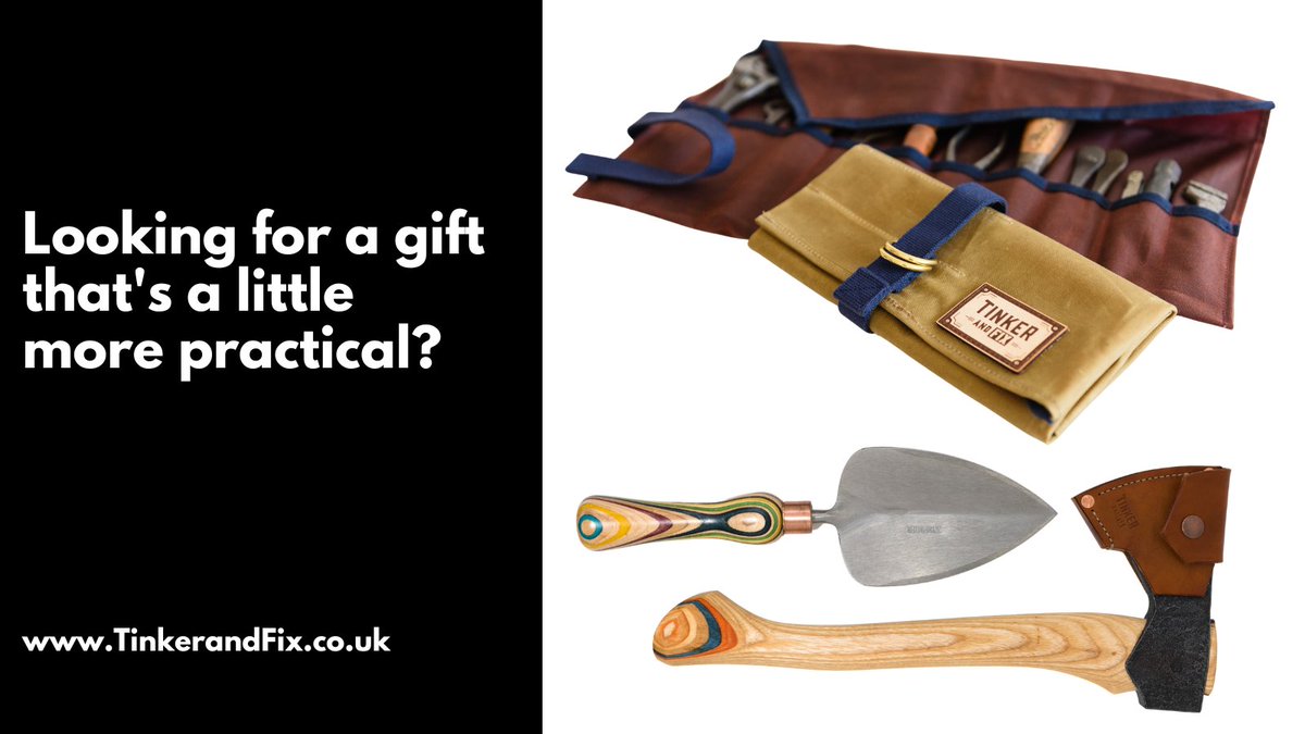 Tinker_and_Fix's tweet photo. @mared_gruffydd Hi Mared... what about something a little more practical for home, garage or garden...a toolroll or an axe made in England?  https://t.co/Etf7ZZZvS2 https://t.co/Kk3IL5DDTT