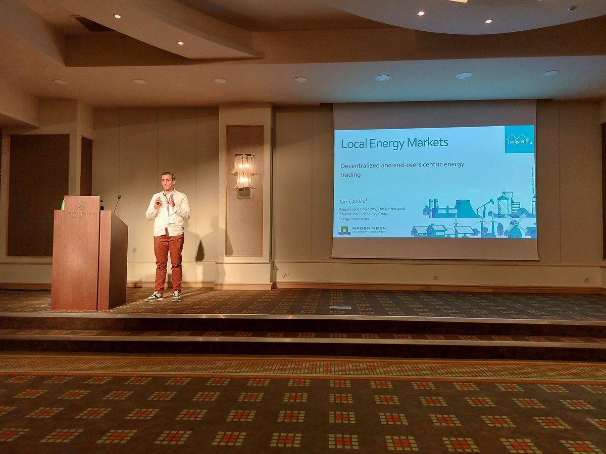 snippet_project's tweet image. Tarek AlSkaif (@Tarek_Skaif) giving a lecture on “Decentralized and end-users centric energy trading in local electricity markets” at the #P2PEnergy SNIPPET School 2022.
esat.kuleuven.be/cosic/events/s…