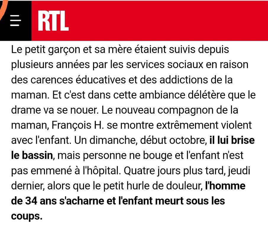 En toute discrétion, la mort par maltraitance d’un nouvel enfant…