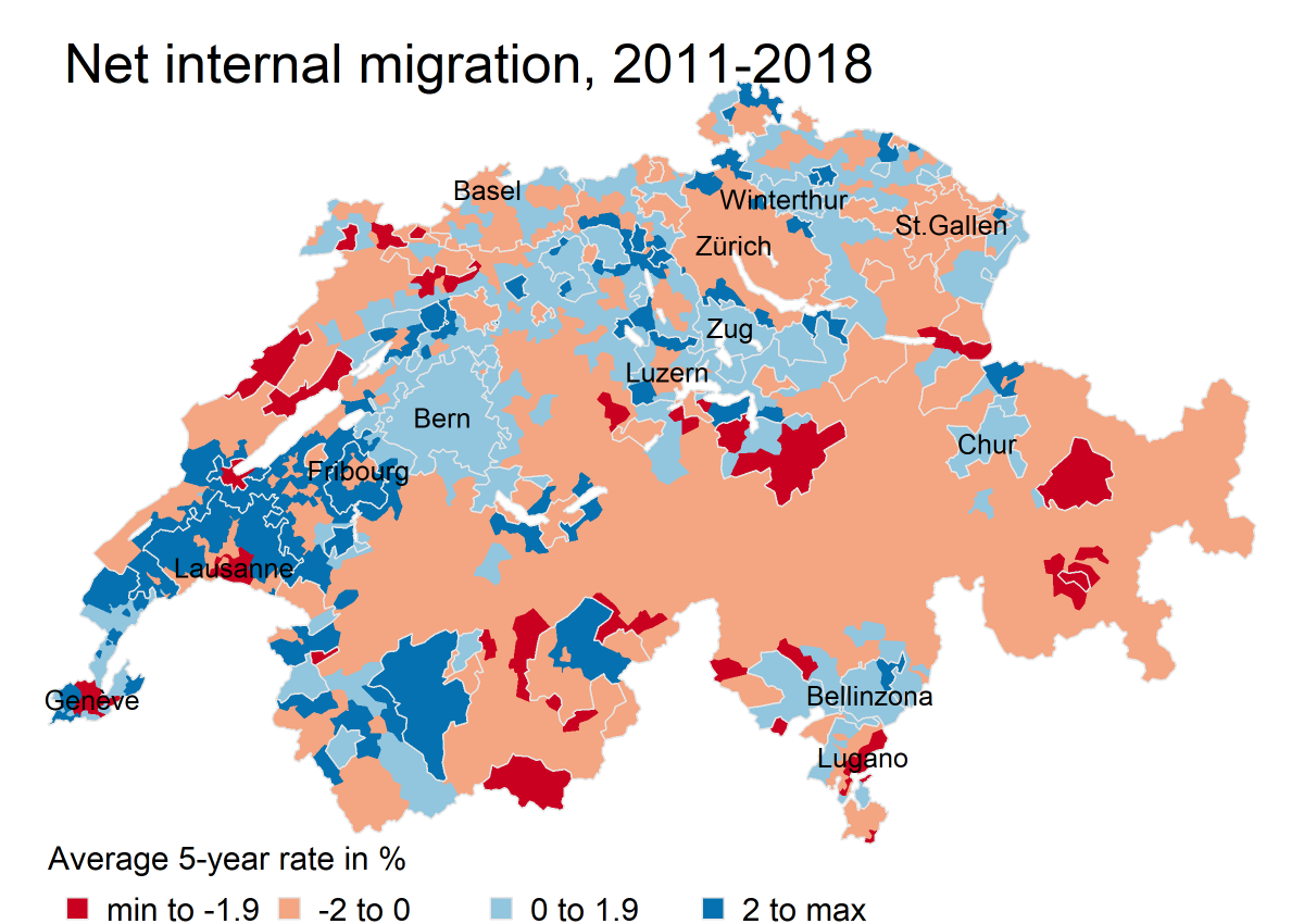 Stopping urban sprawl may improve population and environmental health. Yet in Switzerland, internal migration of the working age population has intensified since the 1980s. Recent migratory movements also head again towards the urban periphery. doi.org/10.1002/psp.26…