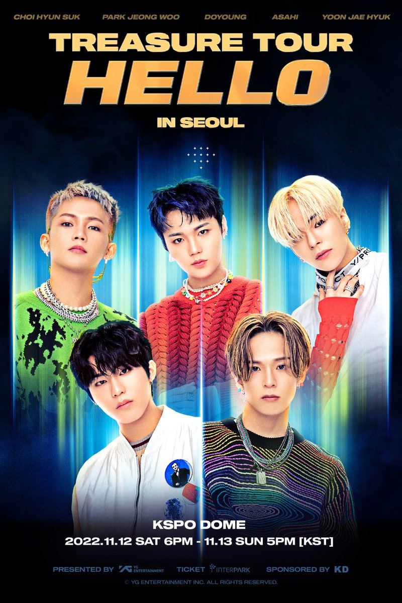 2022 TREASURE TOUR [HELLO] in SEOUL - UNIT POSTER #1 🔔Tickets are now available at INTERPARK TICKET🔔 📌Buy Access @ bit.ly/3dsNKrO #TREASURE #트레저 #2022CONCERT #20221112_6PM #20221113_5PM #KSPODOME #YG