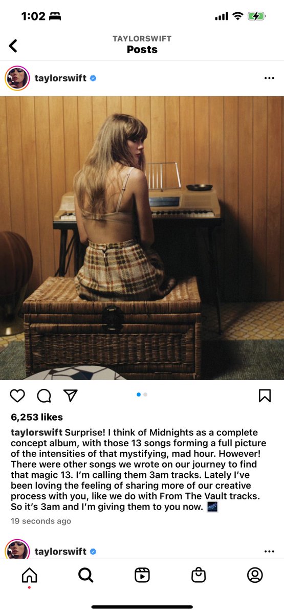 bethroessler's tweet photo. 3am songs??? What where?? #TSmidnight https://t.co/xYZwXunGgT