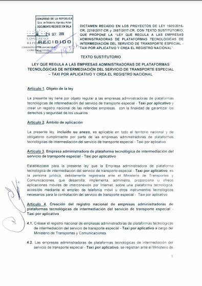 M_Belleza's tweet photo. Entre 2017 y 2018 se presentaron 5 Proyectos de Ley en el @congresoperu q se consolidaron en un dictamen q buscaba regular servicio de taxi por aplicativo para garantizar seguridad de mujeres. Uno de ellos de @IndiraHuilca. El Ejecutivo lo OBSERVÓ y Congreso lo ARCHIVÓ. https://t.co/gd2E5uOIMj