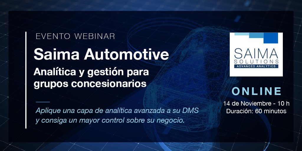 saimasolutions's tweet image. Impulse la #transformacióndigital de su concesionario con una avanzada solución basada en IBM Cognos Analytics e IBM Planning #Analytics que le permitirá optimizar su toma de decisiones obteniendo una visión 360º de su #negocio. Conozca más ➡️ ibm.co/3CVn7Fu  
#IBM